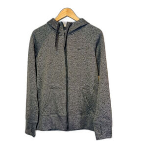 Nike Therma-FIT Heather Gray Full-Zip Hoodie Women's M Excellent Condition